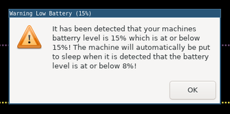 SOLP warning message.